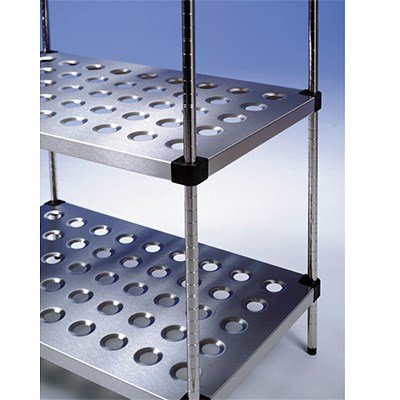 Racking S/S Perforated Shelves 3 Tier 1000 x 400 x 1650mm