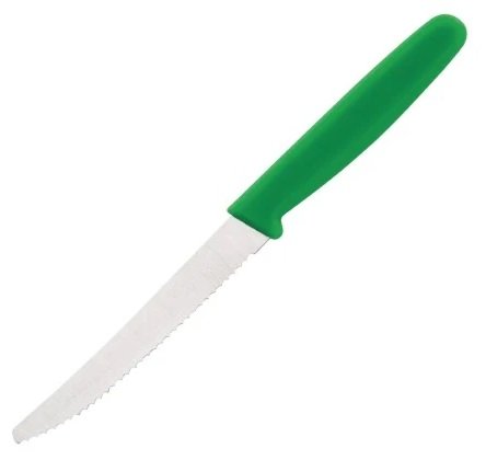 *Everyday Knives* Serrated Tomato Knife, Green, 100mm